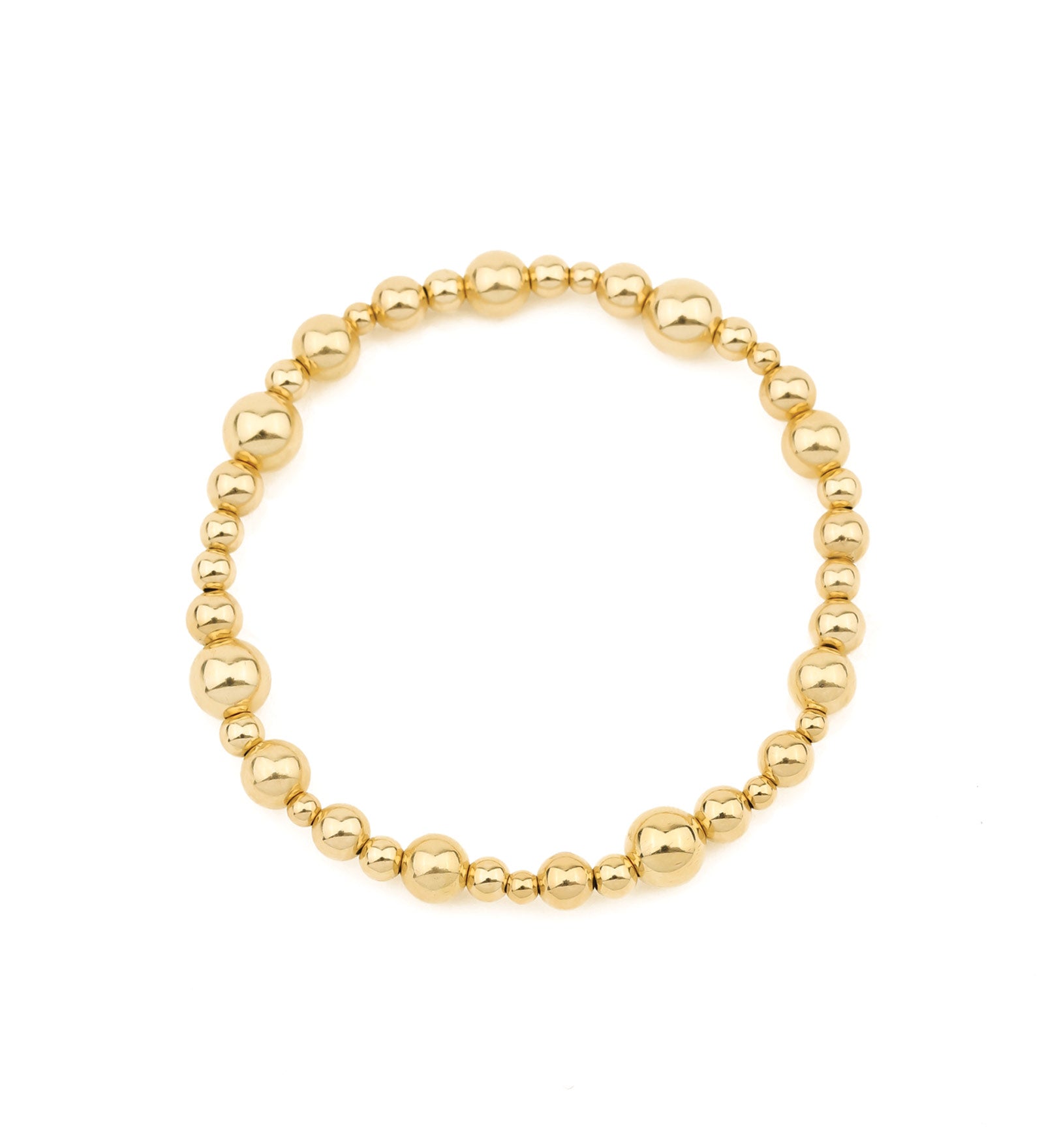 Mixed Beaded Bracelet | 3-7mm 14k Gold Filled