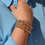 Mixed Beaded Bracelet | 6-10mm 14k Gold Filled