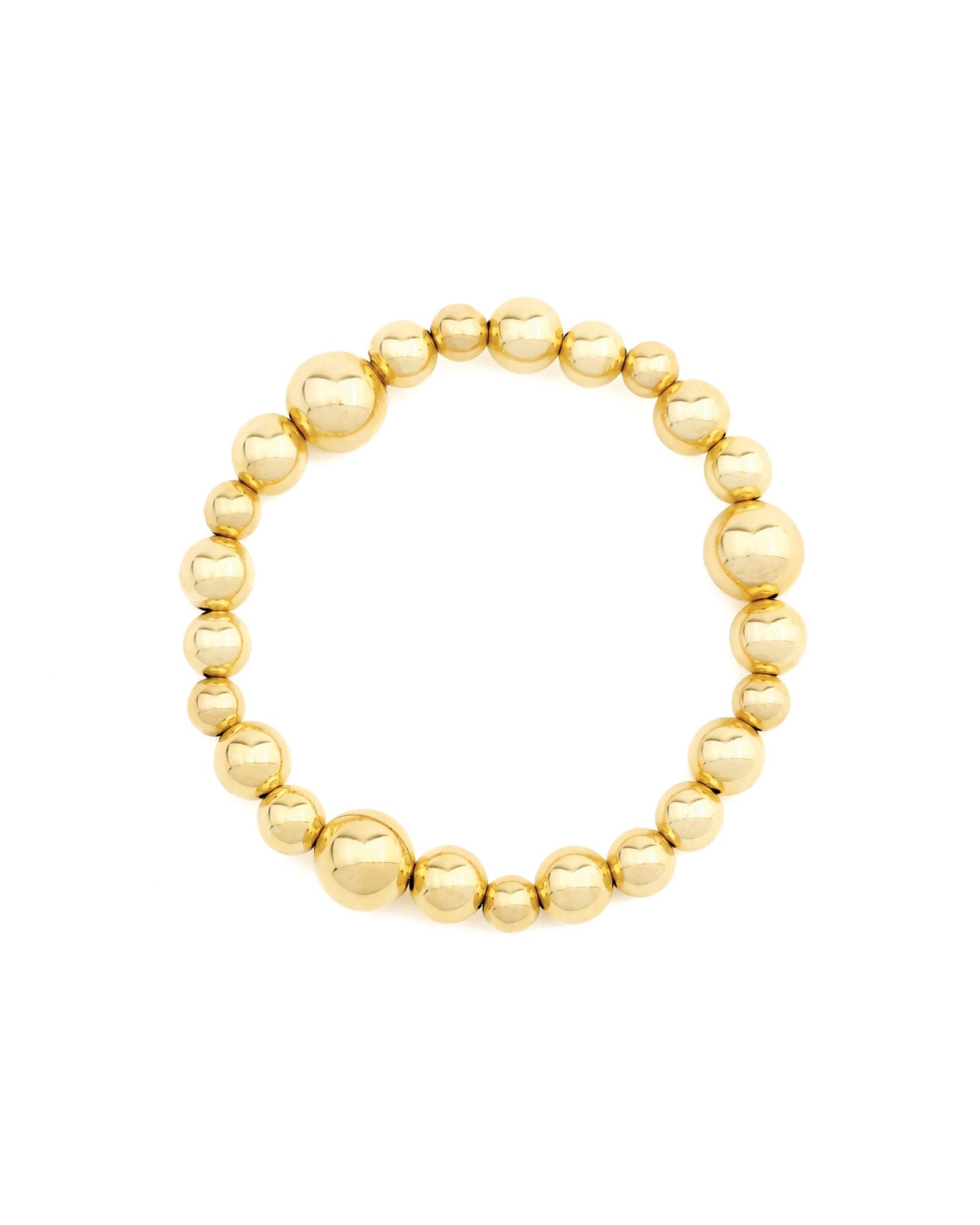 Mixed Beaded Bracelet | 6-10mm 14k Gold Filled