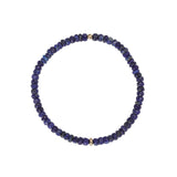 Cause We Care-Stone Saucer Beaded Bracelet | 4mm-Bracelets-14k Gold Filled, Lapis-Blue Ruby Jewellery-Vancouver Canada