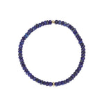 Cause We Care-Stone Saucer Beaded Bracelet | 4mm-Bracelets-14k Gold Filled, Lapis-Blue Ruby Jewellery-Vancouver Canada