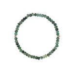 Cause We Care-Stone Saucer Beaded Bracelet | 4mm-Bracelets-14k Gold Filled, Emerald-Blue Ruby Jewellery-Vancouver Canada