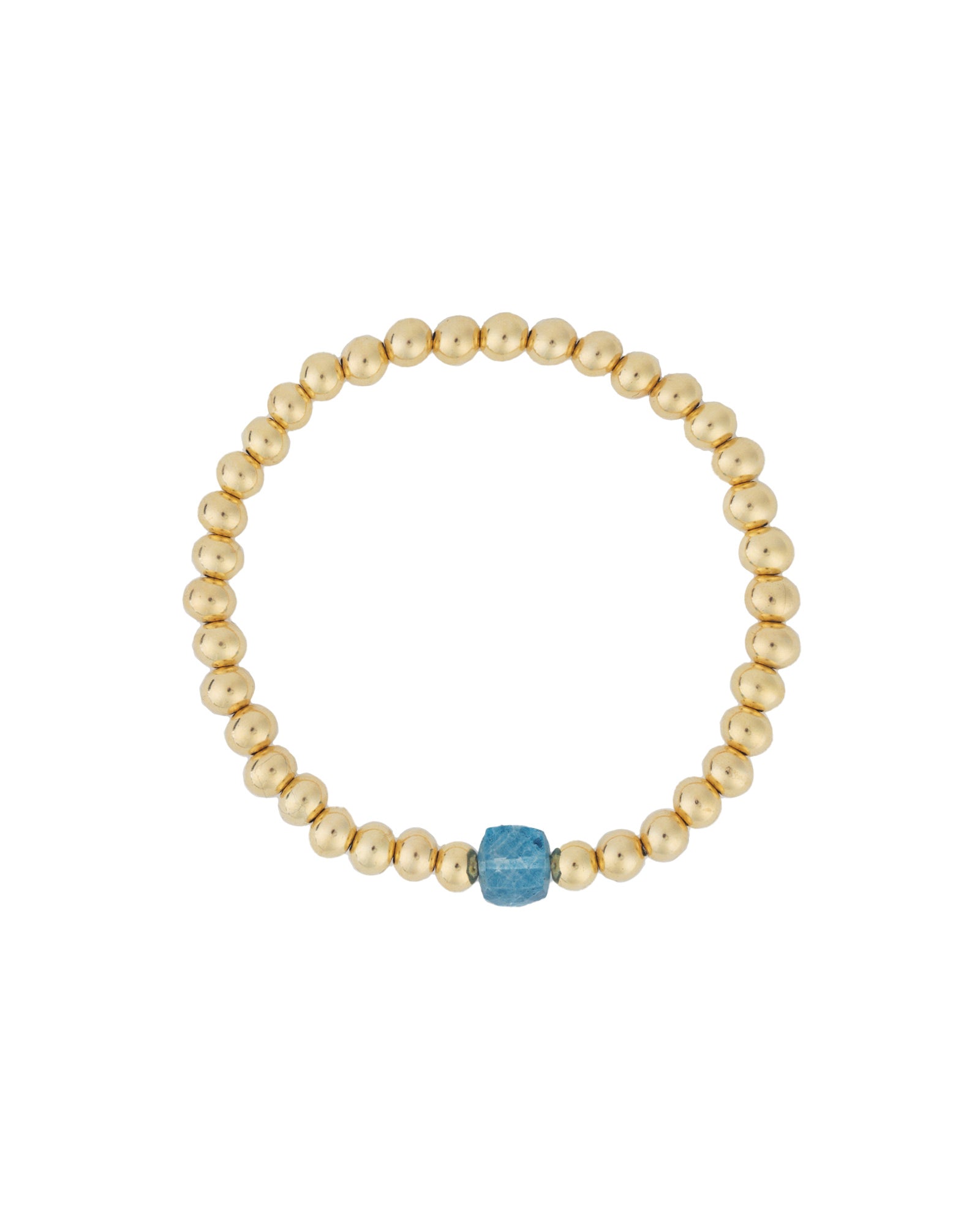 Cause We Care-Square Stone Bracelet | 5mm-Bracelets-14k Gold Filled, London Blue Topaz-Blue Ruby Jewellery-Vancouver Canada