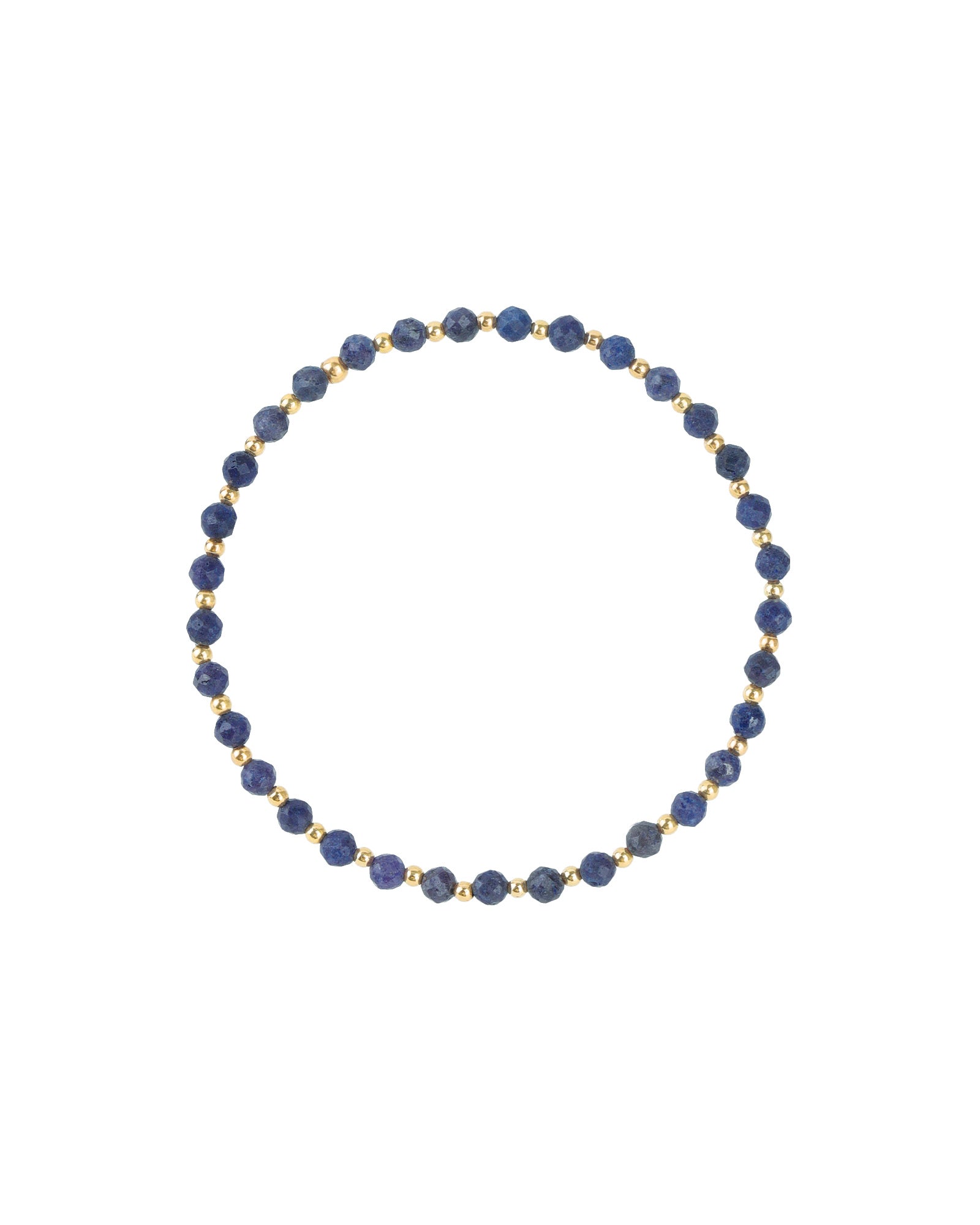 Cause We Care-Mixed Beaded Stone Bracelet | 3mm-Bracelets-14k Gold Filled, Blue Sapphire-Blue Ruby Jewellery-Vancouver Canada