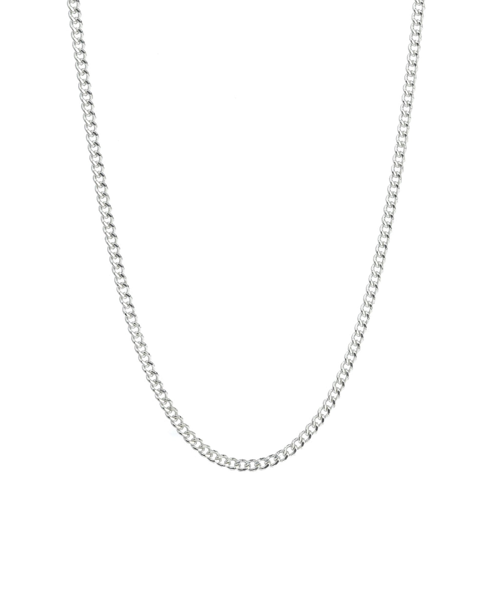 Curb Chain Necklace | 2.3mm Sterling Silver / 18" - 20"