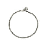 Curb Chain Bracelet | 2.8mm Oxidized Sterling Silver