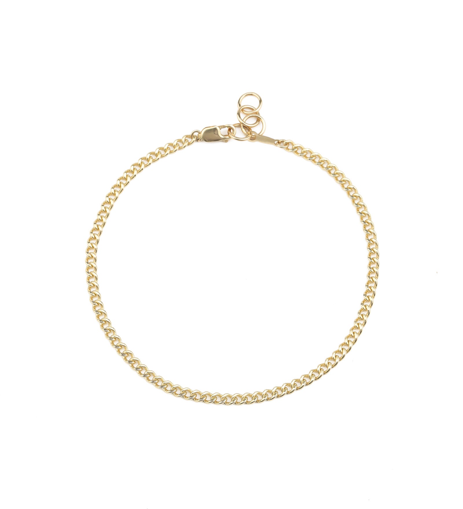 Curb Chain Bracelet | 2.8mm 14k Gold Filled