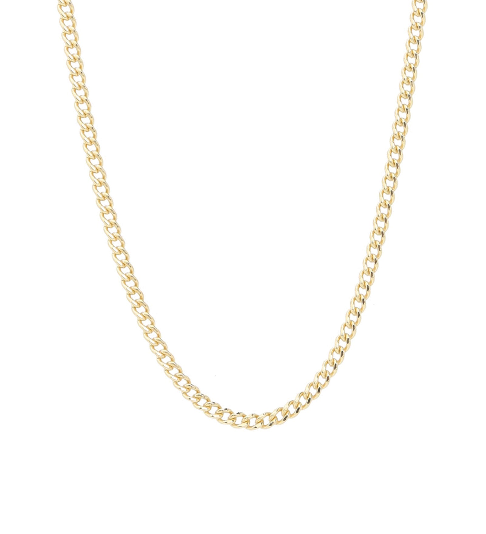 Curb Chain Necklace | 2.8mm 14k Gold Filled / 18" - 20"