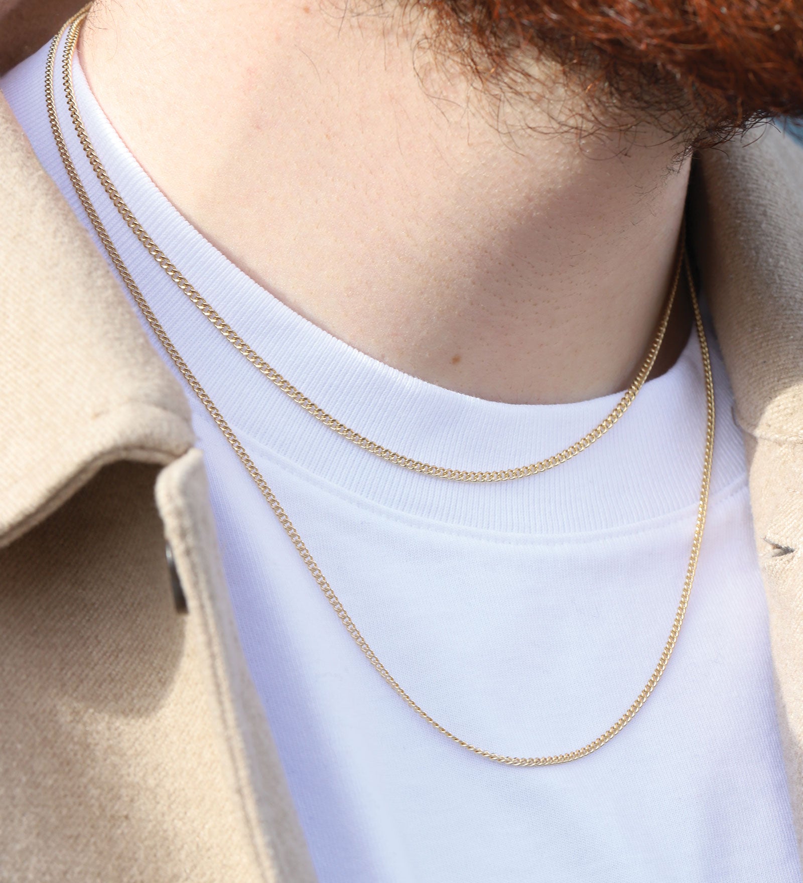 Curb Chain Necklace | 2.8mm 14k Gold Filled / 18" - 20"