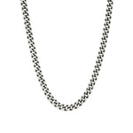 Curb Chain Necklace | 4.7mm Oxidized Sterling Silver / 18" - 20"