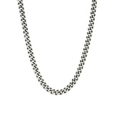 Curb Chain Necklace | 4.7mm Oxidized Sterling Silver / 18" - 20"