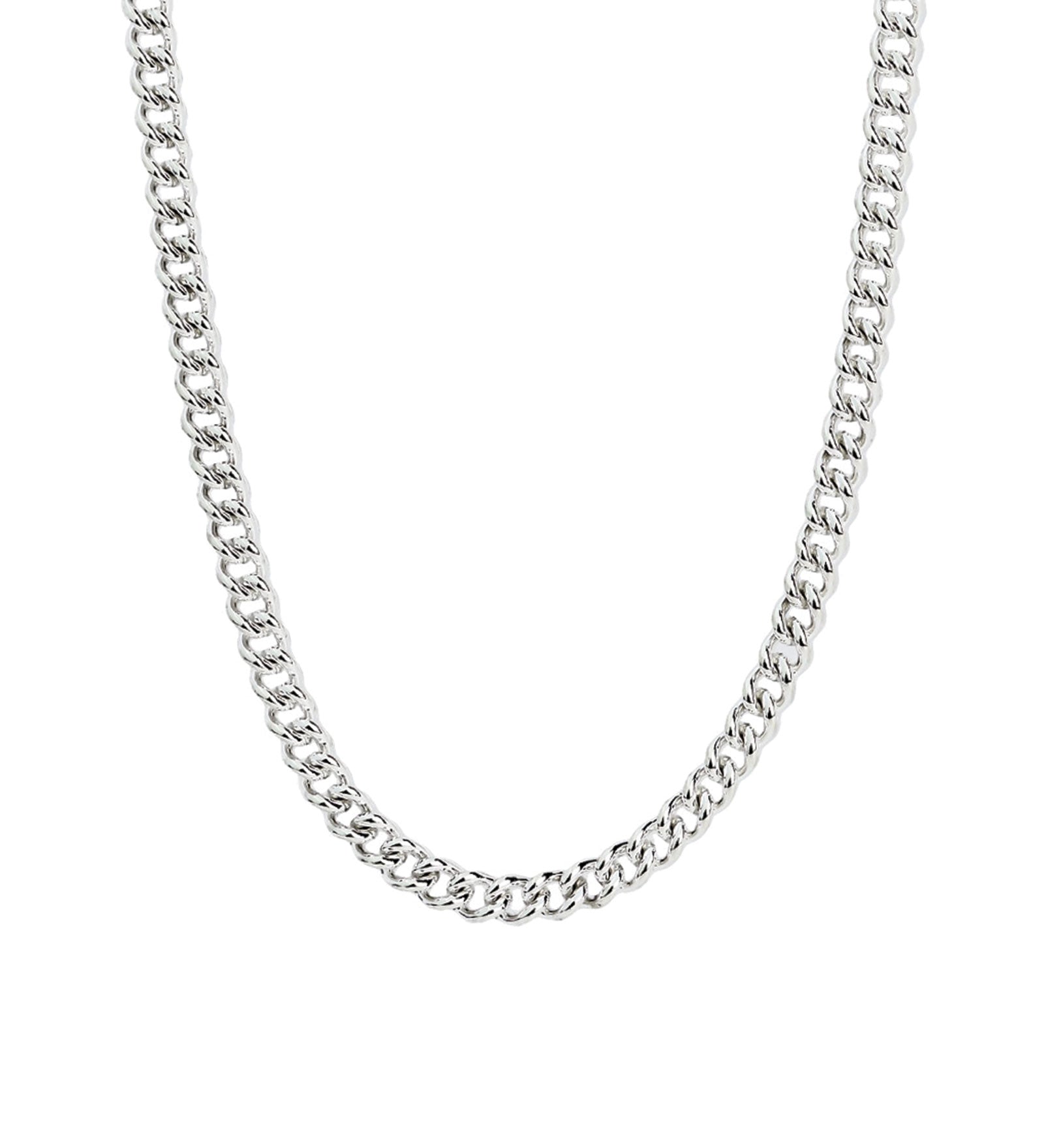 Curb Chain Necklace | 4.7mm Sterling Silver / 18" - 20"