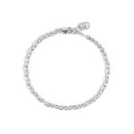 Finley & Wilder-Rectangle Link Chain Bracelet | 3.5mm-Bracelets-Sterling Silver-Blue Ruby Jewellery-Vancouver Canada