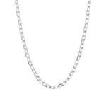 Rectangle Link Chain Necklace | 3.5mm Sterling Silver / 18" - 20"