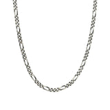 Figaro Chain Necklace | 3.3mm Oxidized Sterling Silver / 18" - 20"