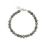 Mixed Stone Bracelet Sterling Silver, Jasper