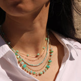 Gem Jar-Amazonite Stone Necklace | 3mm-Necklaces-14k Gold Filled, Amazonite-Blue Ruby Jewellery-Vancouver Canada