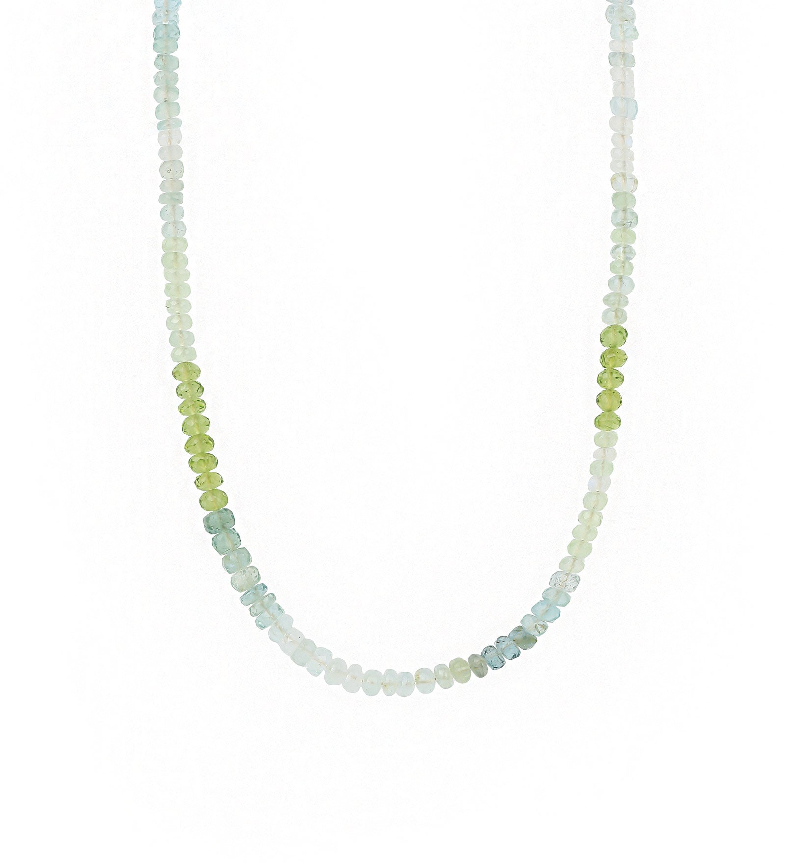 Mix Stone Necklace | 4-5mm 14k Gold Filled, Blue/Green Mix