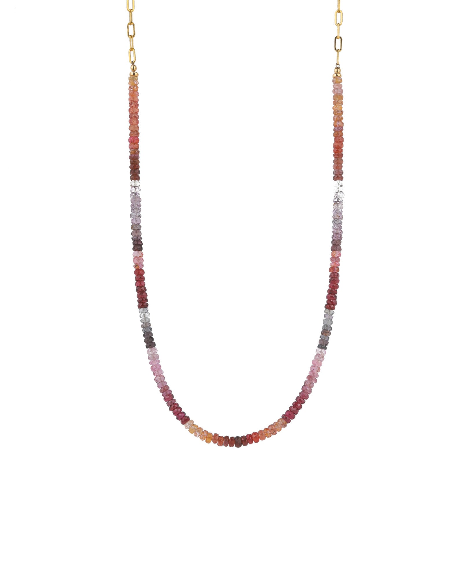 Multi Spinel Necklace | 3.5mm 14k Gold Filled, Spinel