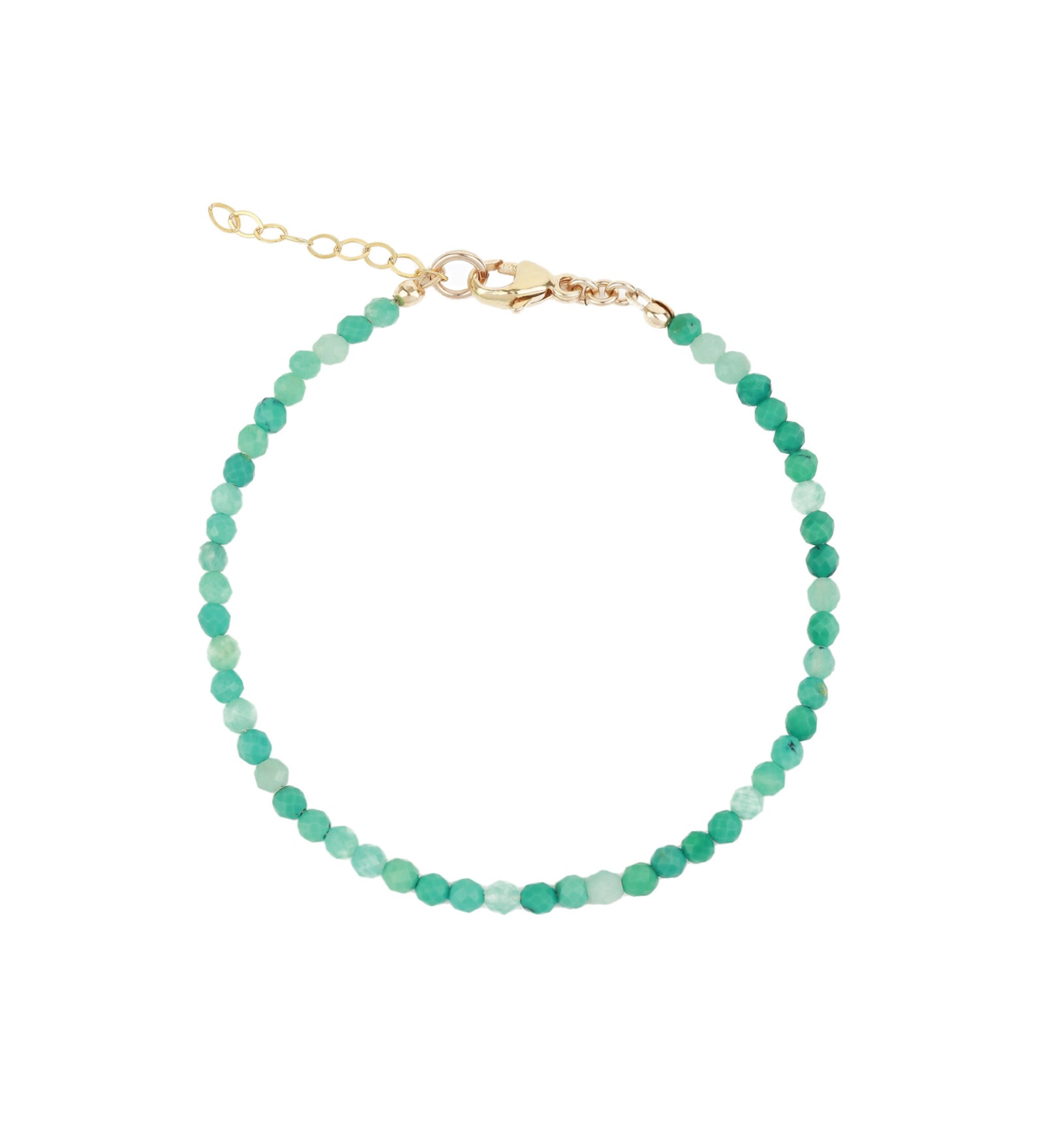 Gem Jar-Turquoise + Amazonite Mix Stone Bracelet | 3mm-Bracelets-14k Gold Filled, Turquoise, Amazonite-Blue Ruby Jewellery-Vancouver Canada