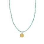 Larimar Octopus Charm Necklace | 3mm 14k Gold Filled, 14k Gold Vermeil