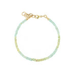 Gem Jar-Aquamarine Single Rondelle Bracelet | 3mm-Bracelets-14k Gold Filled, Aquamarine-Blue Ruby Jewellery-Vancouver Canada