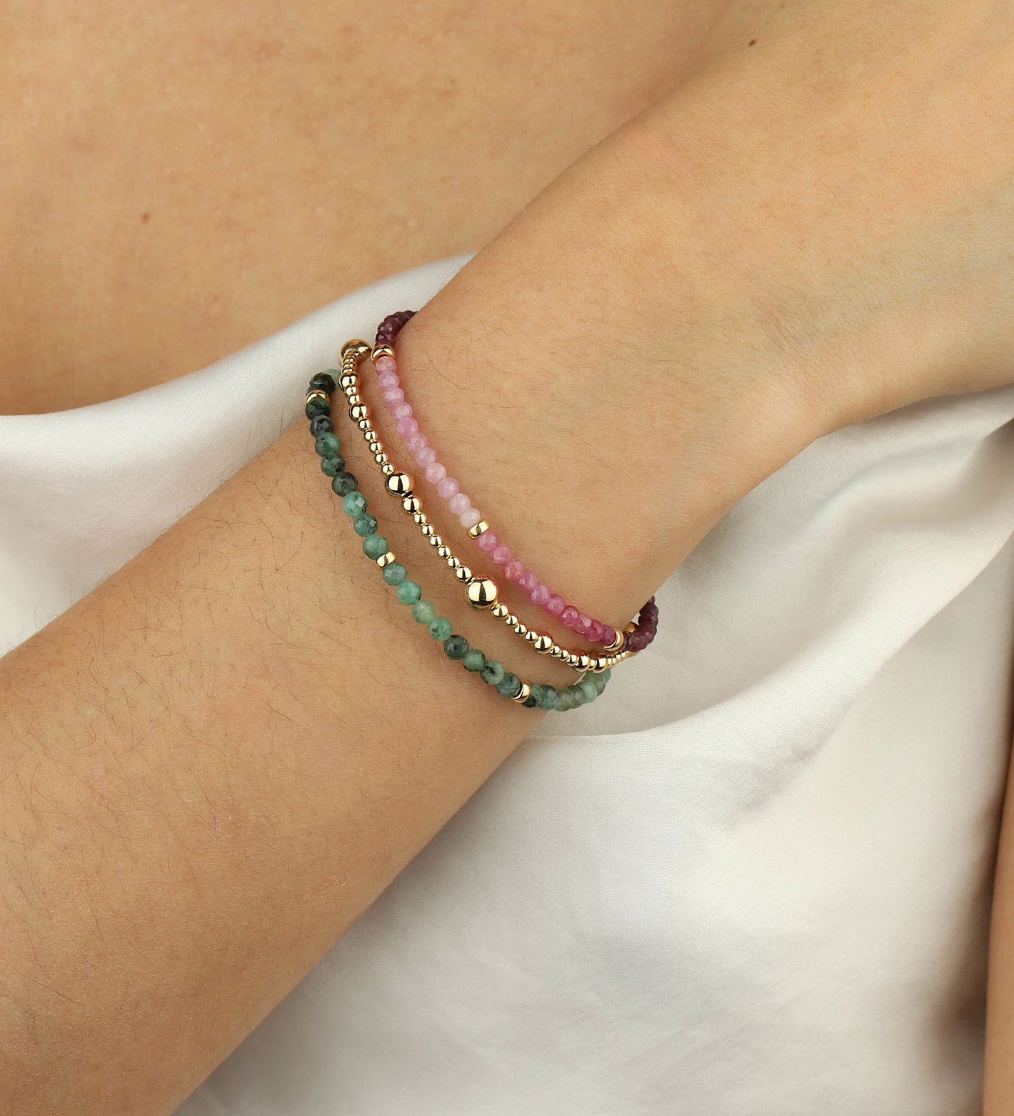 Gem Jar-Ruby Nugget Bracelet-Bracelets-14k Gold Filled, Ruby-Blue Ruby Jewellery-Vancouver Canada