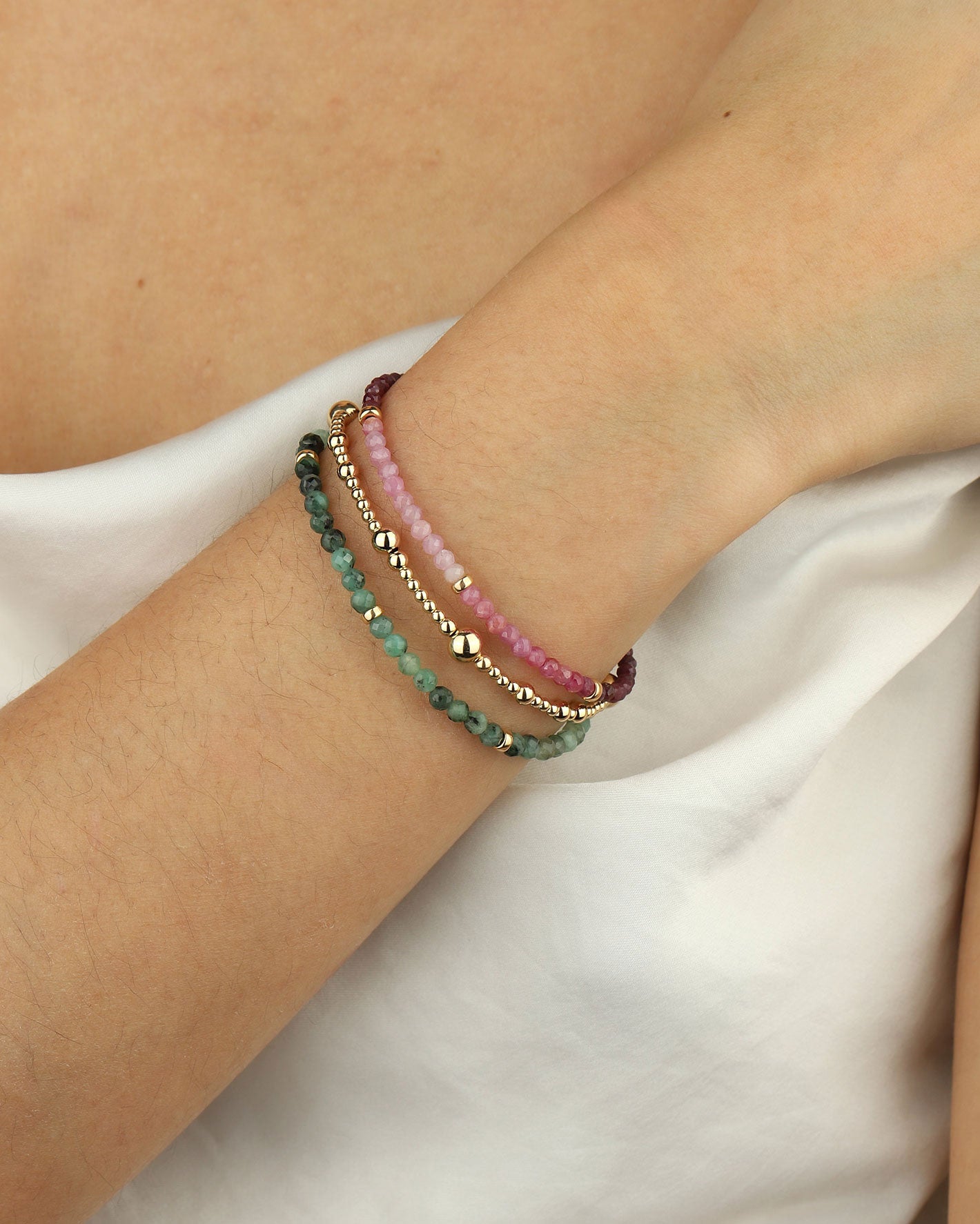 Gem Jar-Ruby Nugget Bracelet-Bracelets-14k Gold Filled, Ruby-Blue Ruby Jewellery-Vancouver Canada