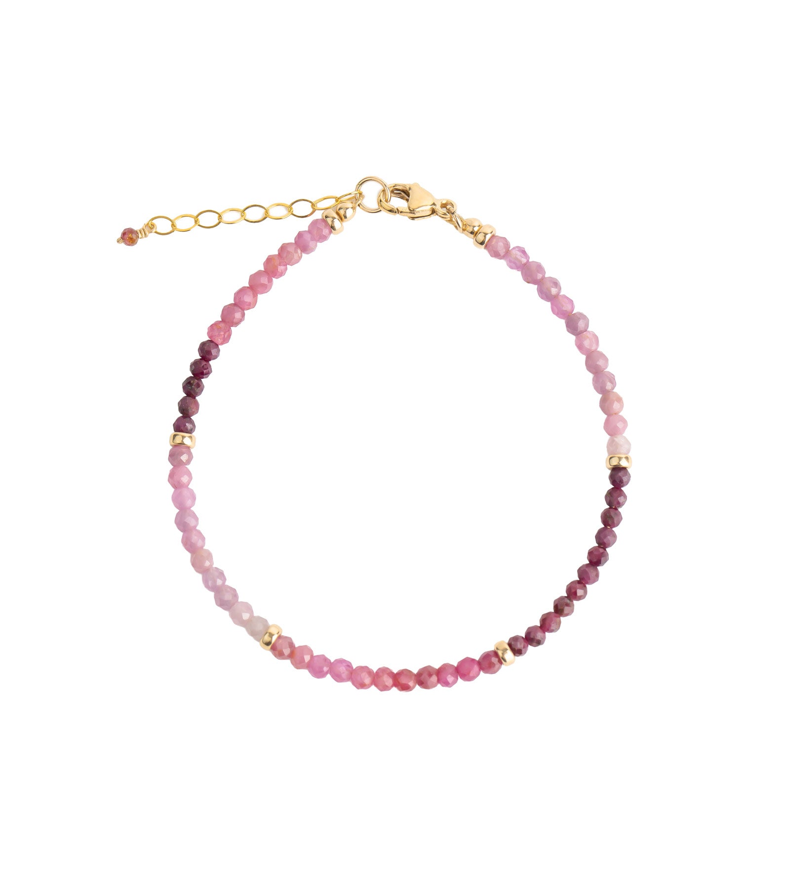 Gem Jar-Ruby Nugget Bracelet-Bracelets-14k Gold Filled, Ruby-Blue Ruby Jewellery-Vancouver Canada