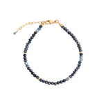 Gem Jar-Blue Sapphire Four Rondelle Bracelet | 3mm-Bracelets-14k Gold Filled, Blue Sapphire-Blue Ruby Jewellery-Vancouver Canada