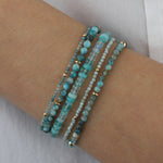 Mixed Stone Bracelet | 4mm 14k Gold Filled, Apatite