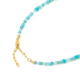 Blue Mix Stone Necklace | 4mm 14k Gold Filled, Apatite