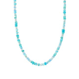 Blue Mix Stone Necklace | 4mm 14k Gold Filled, Apatite