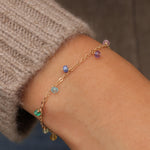 Gem Jar-Shaker Mixed Stone Bracelet-Bracelets-14k Gold Filled, Multi-Blue Ruby Jewellery-Vancouver Canada