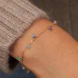 Gem Jar-Shaker Mixed Stone Bracelet-Bracelets-14k Gold Filled, Multi-Blue Ruby Jewellery-Vancouver Canada