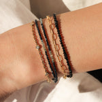 Gem Jar-Black Tourmaline Stone Bracelet | 2.5-3mm-Bracelets-Blue Ruby Jewellery-Vancouver Canada