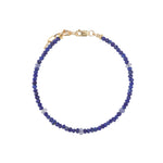 Gem Jar-Blue Mix Stone Bracelet | 3mm - 4mm-Bracelets-14k Gold Filled, Lapis, Iolite-Blue Ruby Jewellery-Vancouver Canada