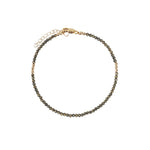 Pyrite Nugget Bracelet | 2mm 14k Gold Filled, Pyrite