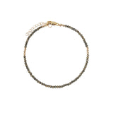 Pyrite Nugget Bracelet | 2mm 14k Gold Filled, Pyrite