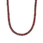 Gem Jar-Garnet Paperclip Necklace | 5mm-Necklaces-14k Gold Filled, Garnet-Blue Ruby Jewellery-Vancouver Canada