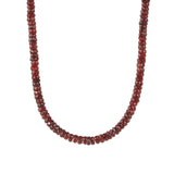 Gem Jar-Garnet Paperclip Necklace | 5mm-Necklaces-14k Gold Filled, Garnet-Blue Ruby Jewellery-Vancouver Canada