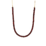 Gem Jar-Garnet Paperclip Necklace | 5mm-Necklaces-Blue Ruby Jewellery-Vancouver Canada