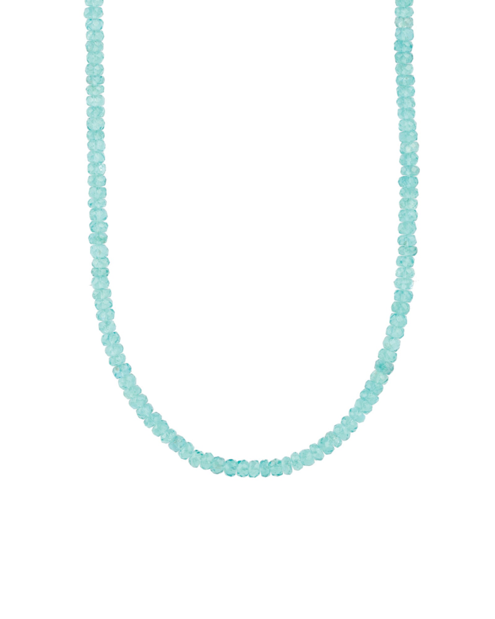 Gem Jar-Apatite Paperclip Necklace | 4mm-Necklaces-14k Gold Filled, Apatite-Blue Ruby Jewellery-Vancouver Canada