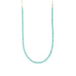 Gem Jar-Apatite Paperclip Necklace | 4mm-Necklaces-Blue Ruby Jewellery-Vancouver Canada