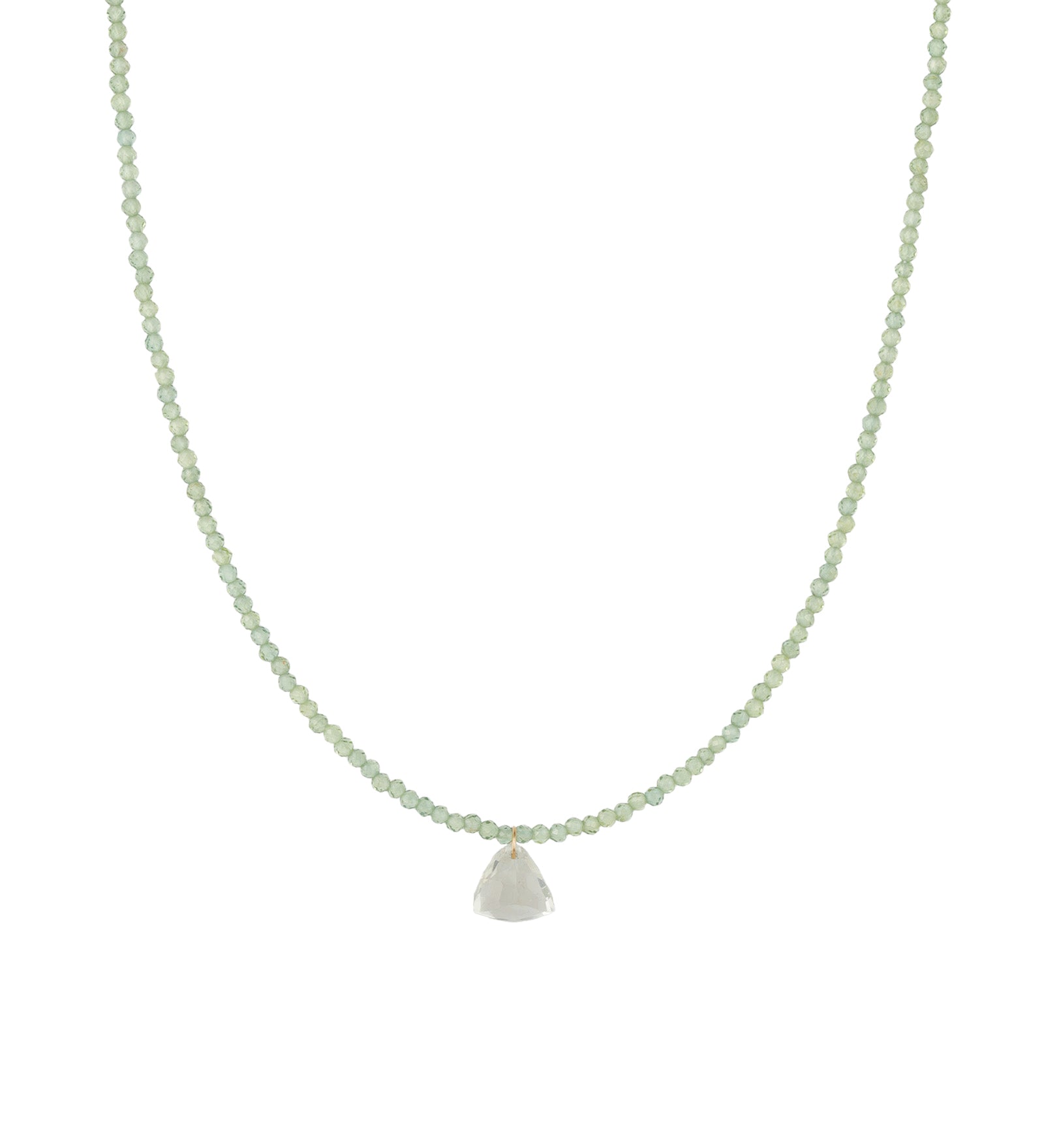 Gem Jar-Green Apatite & Prasiolite Drop Necklace | 2mm-Necklaces-14k Gold Filled, Green Apatite, Prasiolite-Blue Ruby Jewellery-Vancouver Canada