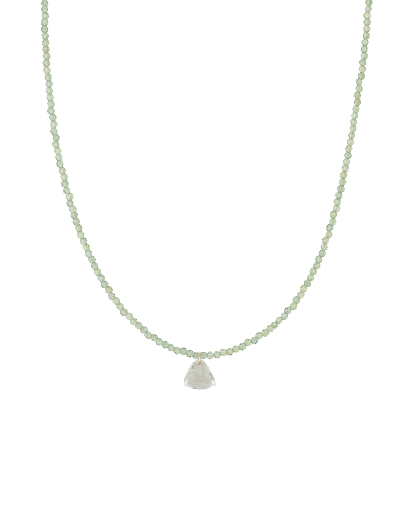 Gem Jar-Green Apatite & Prasiolite Drop Necklace | 2mm-Necklaces-14k Gold Filled, Green Apatite, Prasiolite-Blue Ruby Jewellery-Vancouver Canada