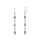 Oval Labradorite Mixed Drop Hooks 14k Gold Filled, Labradorite