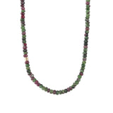 Gem Jar-Ruby Zoisite Rondelle Stone Necklace | 4mm-Necklaces-14k Gold Filled, Ruby Zoisite-Blue Ruby Jewellery-Vancouver Canada