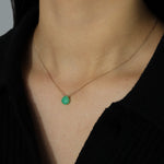 Stoned By Gem Jar-Heart Stone Curb Chain Necklace-Necklaces-Blue Ruby Jewellery-Vancouver Canada