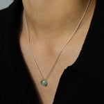 Stoned by Gem Jar-Heart Stone Box Chain Necklace-Necklaces-Sterling Silver, Aquamarine-Blue Ruby Jewellery-Vancouver Canada